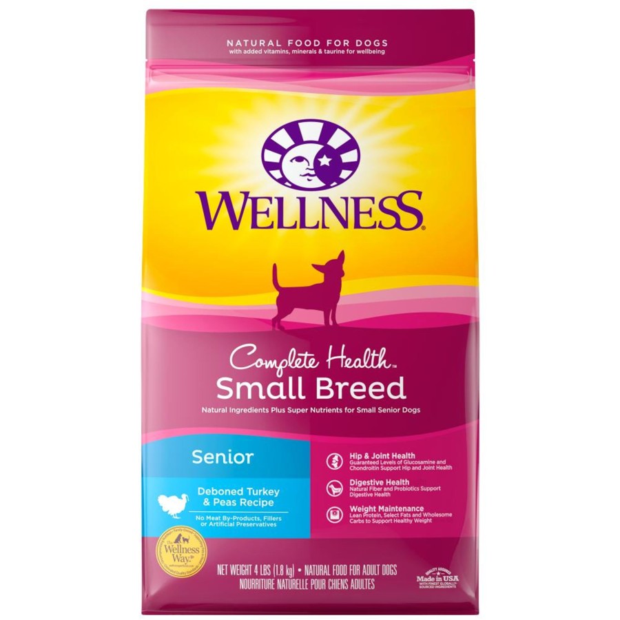 Dog Wellness | Wellness Complete Health Natural Small Breed Senior Health Recipe Dry Dog Food