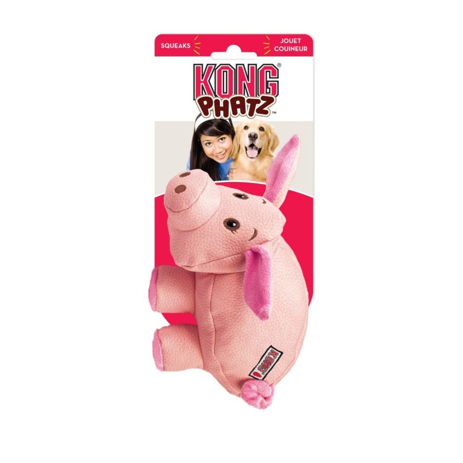 Dog KONG | Kong Phatz Pig Plush Dog Toy