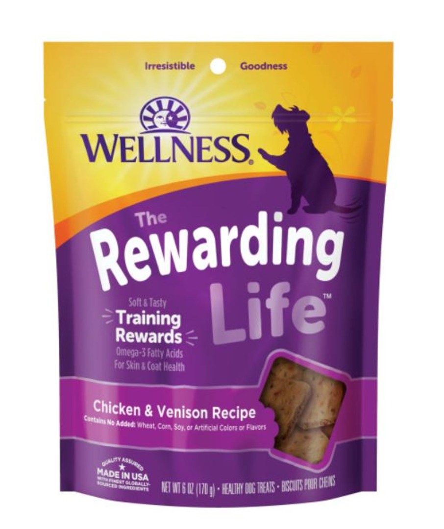 Dog Wellness | Wellness Rewarding Life Soft & Chewy Dog Treats Grain Free Chicken & Venison