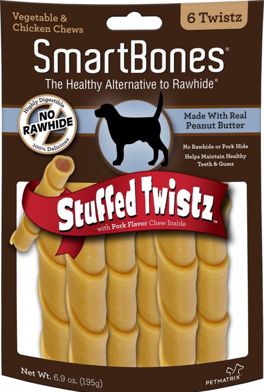 Cat SmartBones | Smartbones Stuffed Twistz Peanut Butter Chew Dog Treats