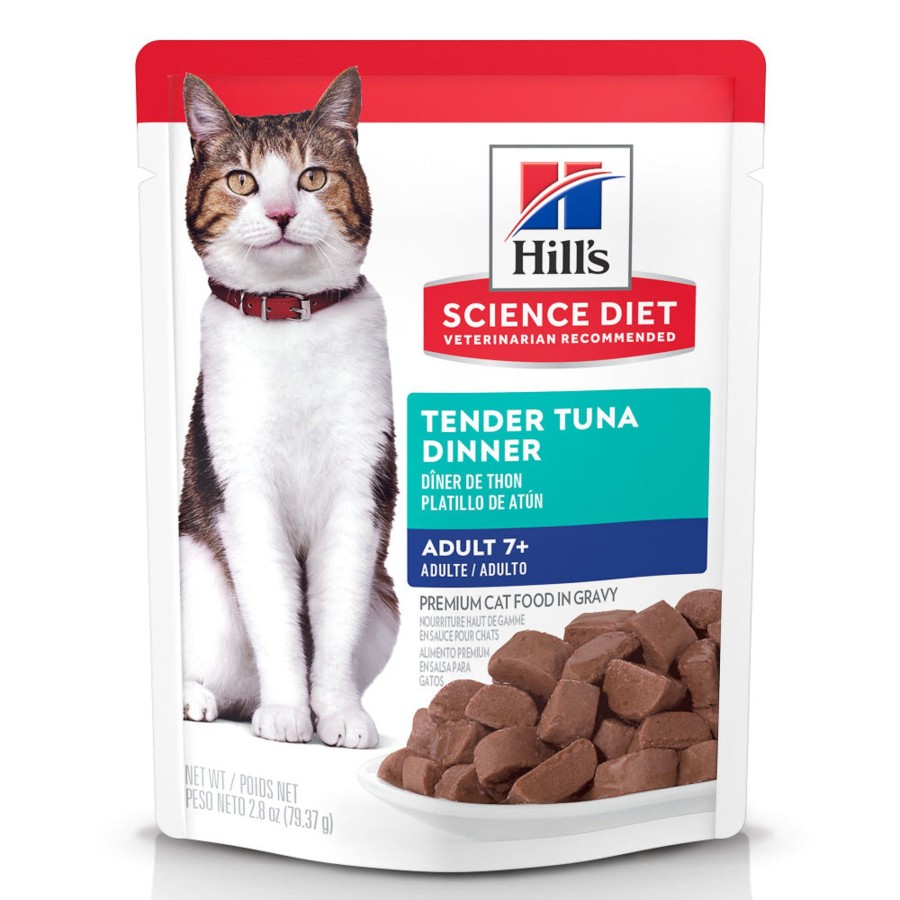 Cat Hill's Science Diet Wet Food | Hill'S Science Diet Senior 7+ Tender Tuna Dinner Wet Cat Food