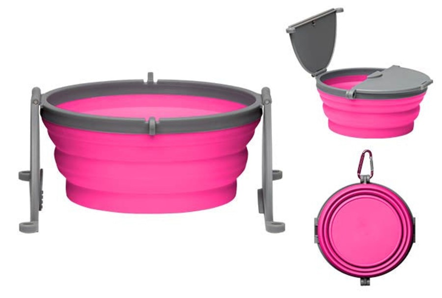 Dog Loving Pets | Loving Pets Pink Bella Travel Bowl