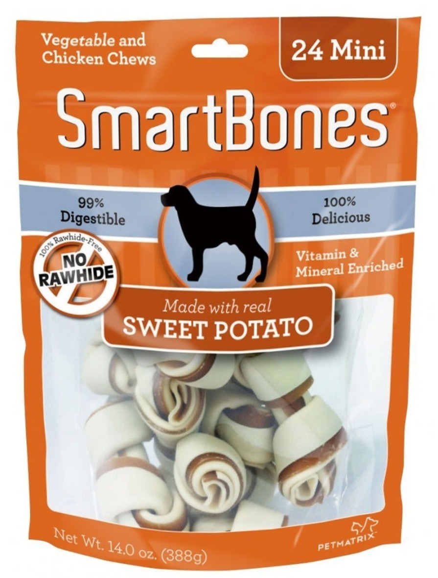 Dog SmartBones | Smartbones Mini Sweet Potato Chew Bones Dog Treats