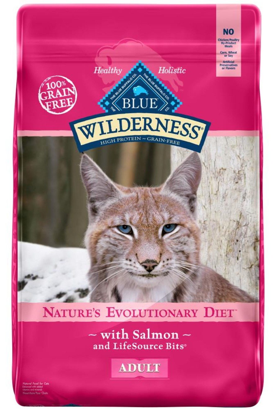 Cat Blue Buffalo Dry Food | Blue Buffalo Wilderness High-Protein Grain-Free Adult Salmon Recipe Dry Cat Food