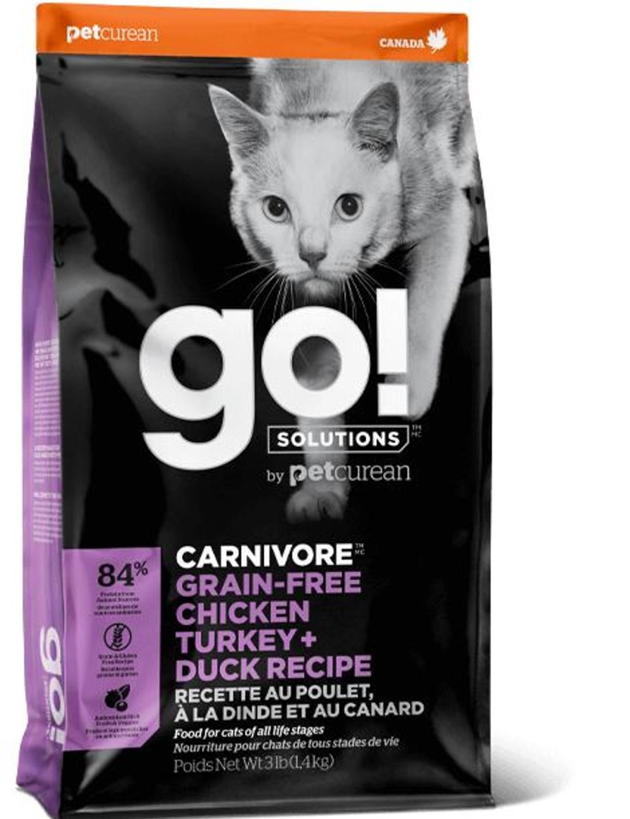 Cat Petcurean Dry Food | Petcurean Go! Solutions Carnivore Grain Free Chicken, Turkey, & Duck Recipe Dry Cat Food