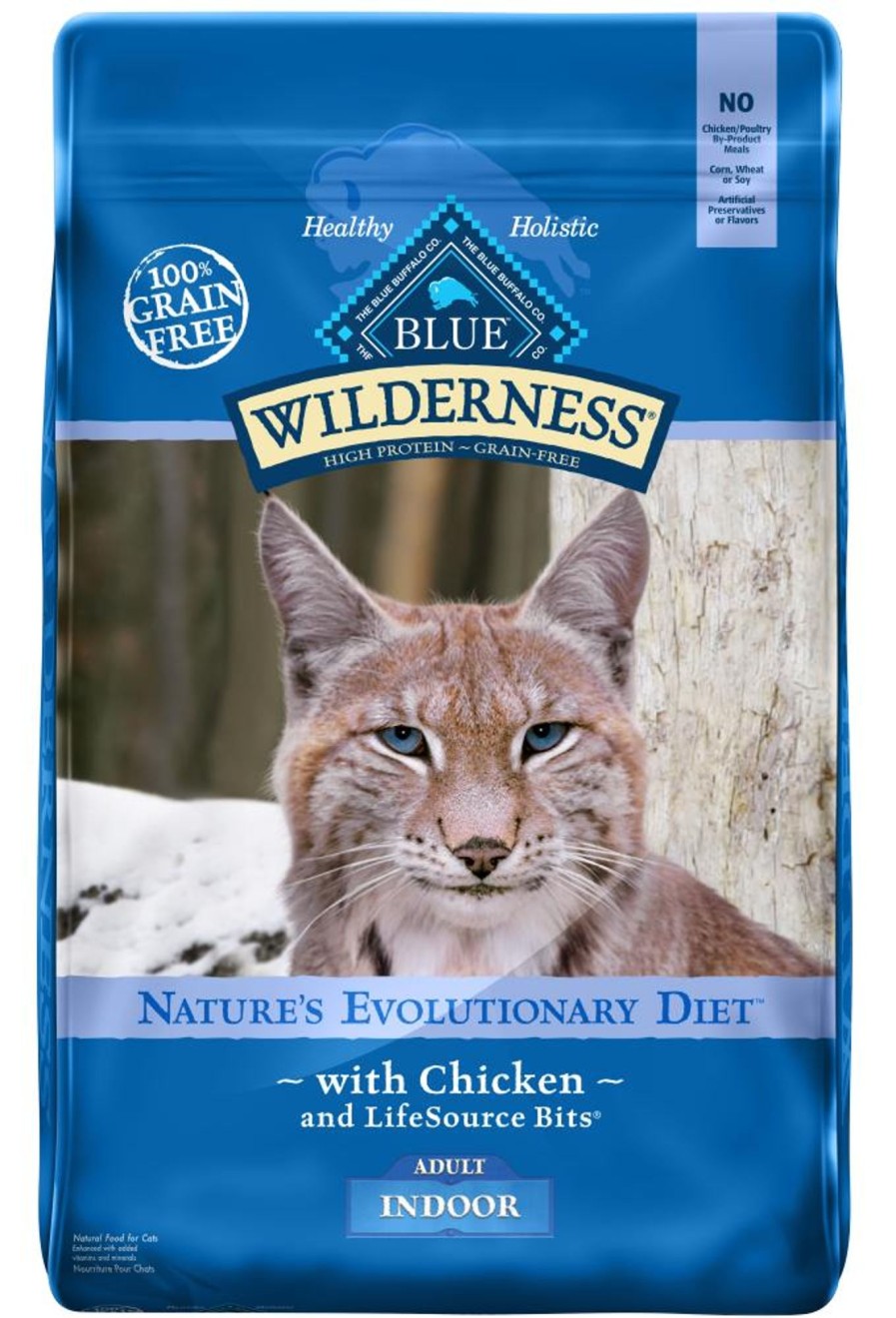 Cat Blue Buffalo Dry Food | Blue Buffalo Wilderness High-Protein Grain-Free Indoor Adult Chicken Recipe Dry Cat Food