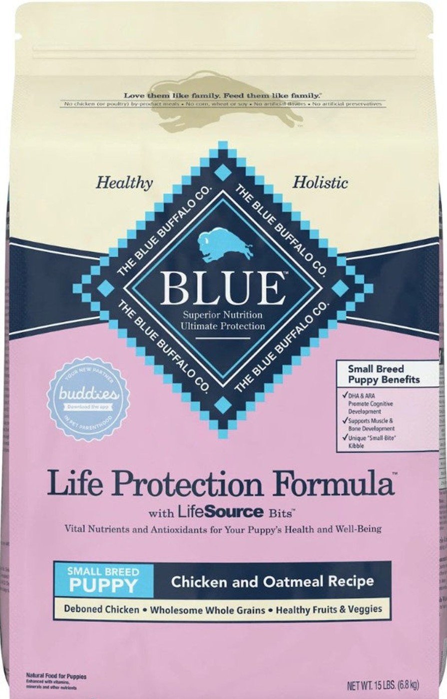 Dog Blue Buffalo Dry Food | Blue Buffalo Life Protection Formula Small Breed Puppy Chicken & Oatmeal Recipe Dry Dog Food