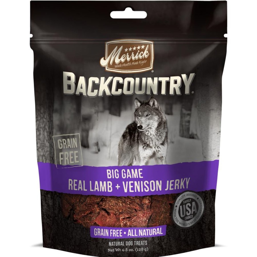 Dog Merrick | Merrick Backcountry Big Game Grain Free Real Lamb And Venison Jerky Dog Treats