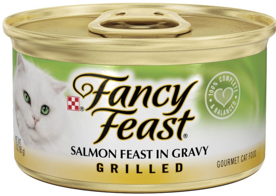 Cat Fancy Feast Wet Food | Fancy Feast Grilled Salmon Canned Cat Food