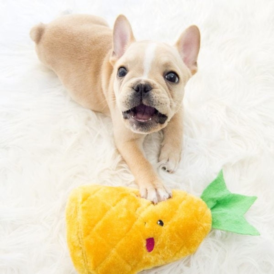 Dog ZippyPaws | Zippypaws Nomnomz Plush Pineapple Dog Toy