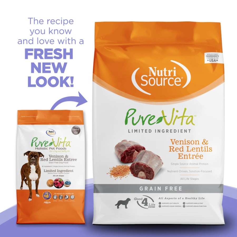 Dog PureVita | Purevita Grain Free Venison & Red Lentils Entree Dry Dog Food