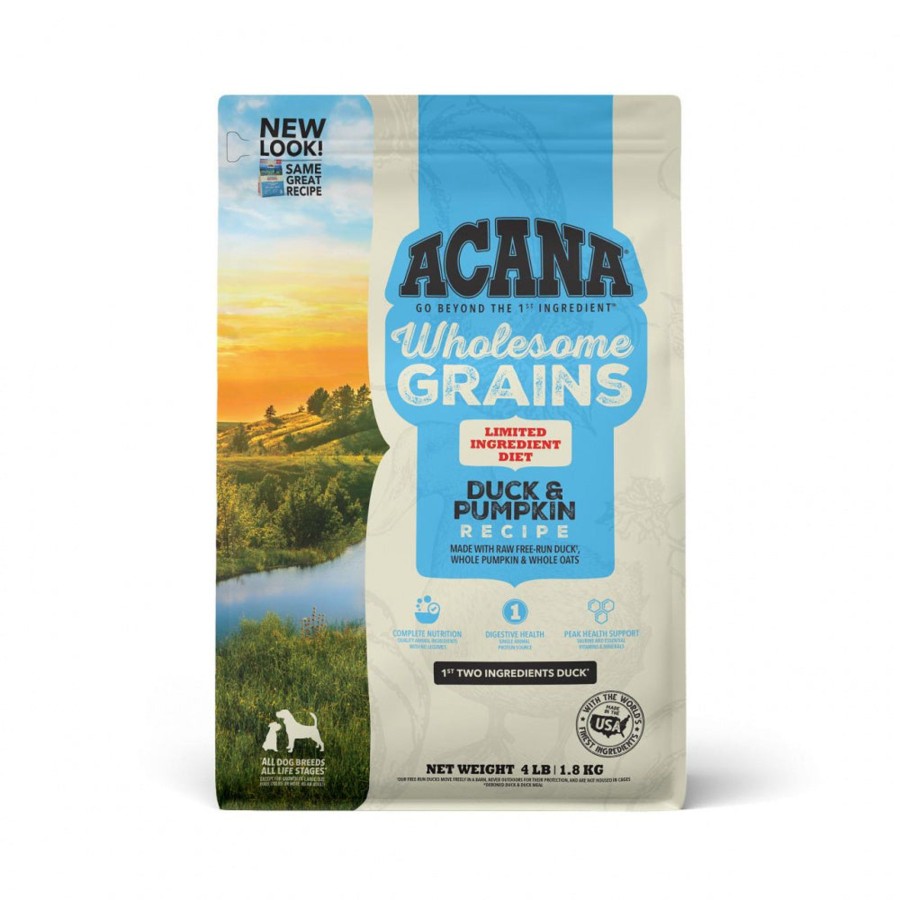 Dog ACANA Dry Food | Acana Wholesome Grains, Duck & Pumpkin Recipe, Limited Ingredient Diet Dry Dog Food