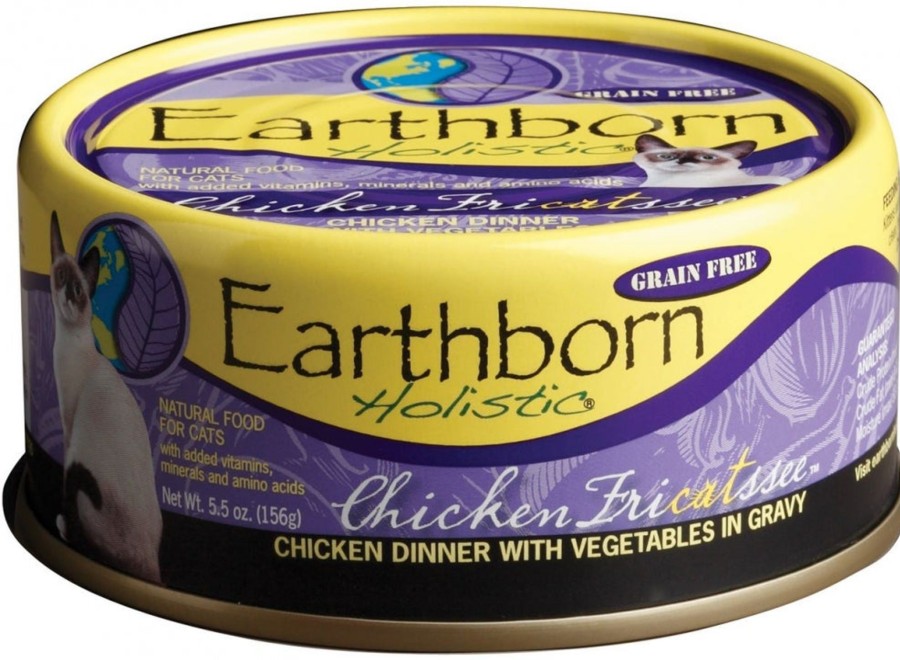 Cat Earthborn Holistic Wet Food | Earthborn Holistic Grain Free Chicken Fricatssee Canned Cat Food