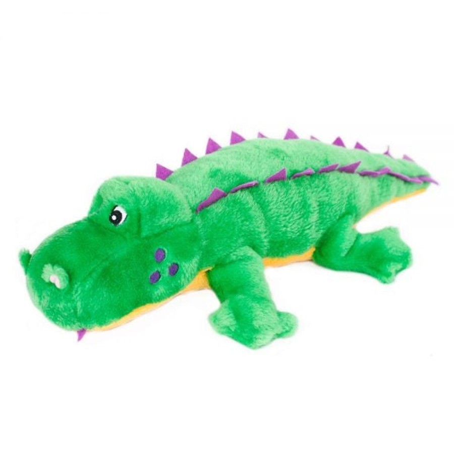 Dog ZippyPaws | Zippypaws Grunterz Alvin The Alligator Plush Dog Toy