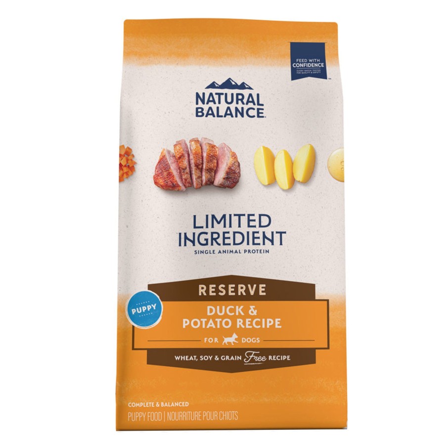 Dog Natural Balance Dry Food | Natural Balance Limited Ingredient Reserve Grain Free Duck & Potato Puppy Recipe Dry Dog Food