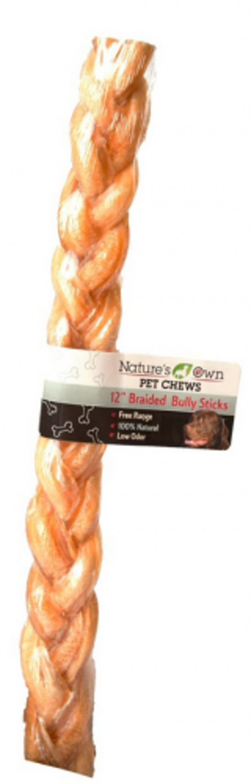 Dog Nature's Own | Nature'S Own Usa Low Odor Braided Bully Sticks