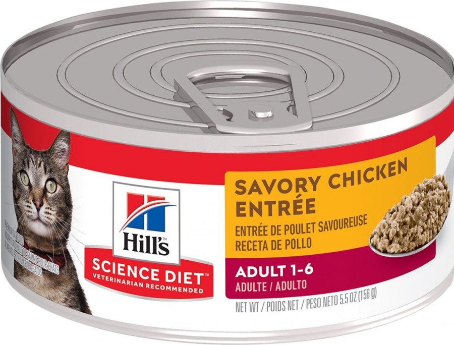 Cat Hill's Science Diet Wet Food | Hill'S Science Diet Adult Savory Chicken Entree Canned Cat Food