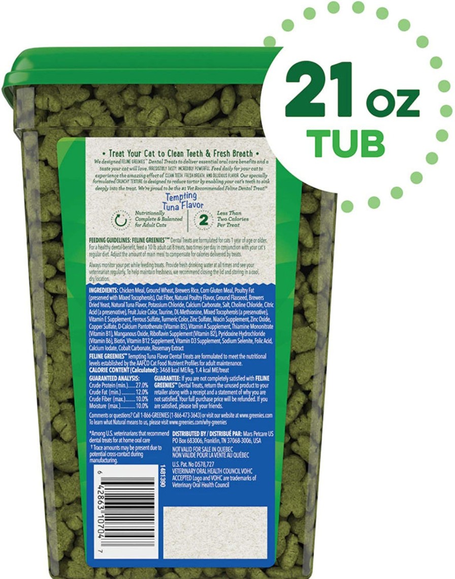 Cat Greenies | Greenies Feline Dental Tempting Tuna Flavor Cat Treats