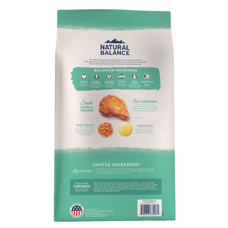 Dog Natural Balance | Natural Balance Limited Ingredient Grain Free Chicken & Sweet Potato Recipe Dry Dog Food