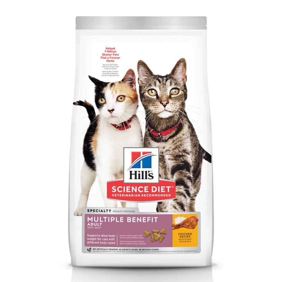 Cat Hill's Science Diet Dry Food | Hill'S Science Diet Adult Multiple Benefit Chicken Recipe Dry Cat Food