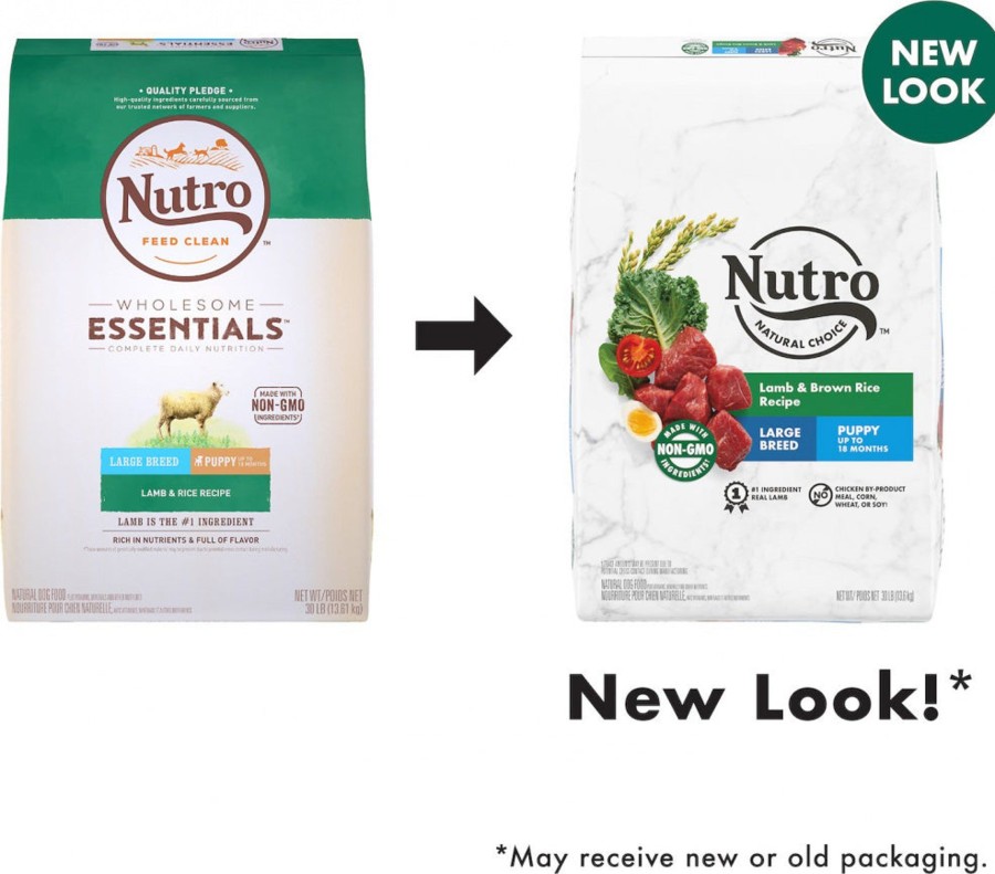 Dog Nutro Dry Food | Nutro Wholesome Essentials Large Breed Puppy Pasture-Fed Lamb & Rice Dry Dog Food