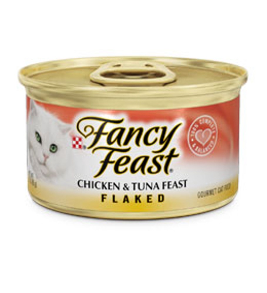 Cat Fancy Feast Wet Food | Fancy Feast Flaked Chicken And Tuna Canned Cat Food