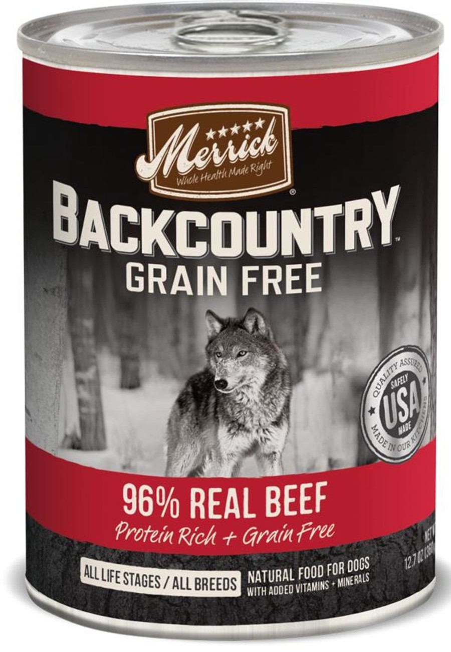 Dog Merrick Wet Food | Merrick Backcountry Grain Free 96% Beef Recipe Canned Dog Food