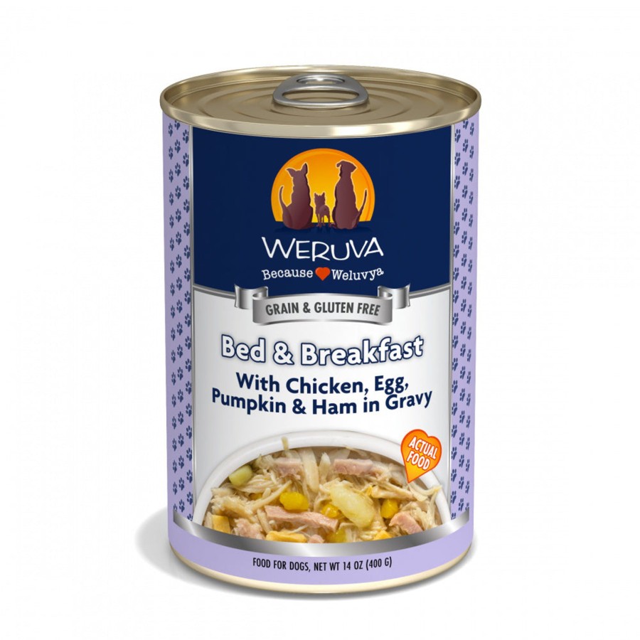 Dog Weruva Wet Food | Weruva Bed & Breakfast With Chicken, Egg, Pumpkin & Ham In Gravy Canned Dog Food