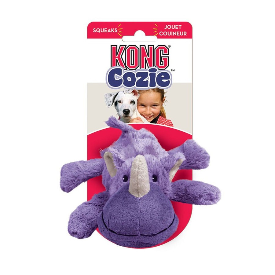 Dog KONG | Kong Rosie Rhino Cozie Plush Dog Toy