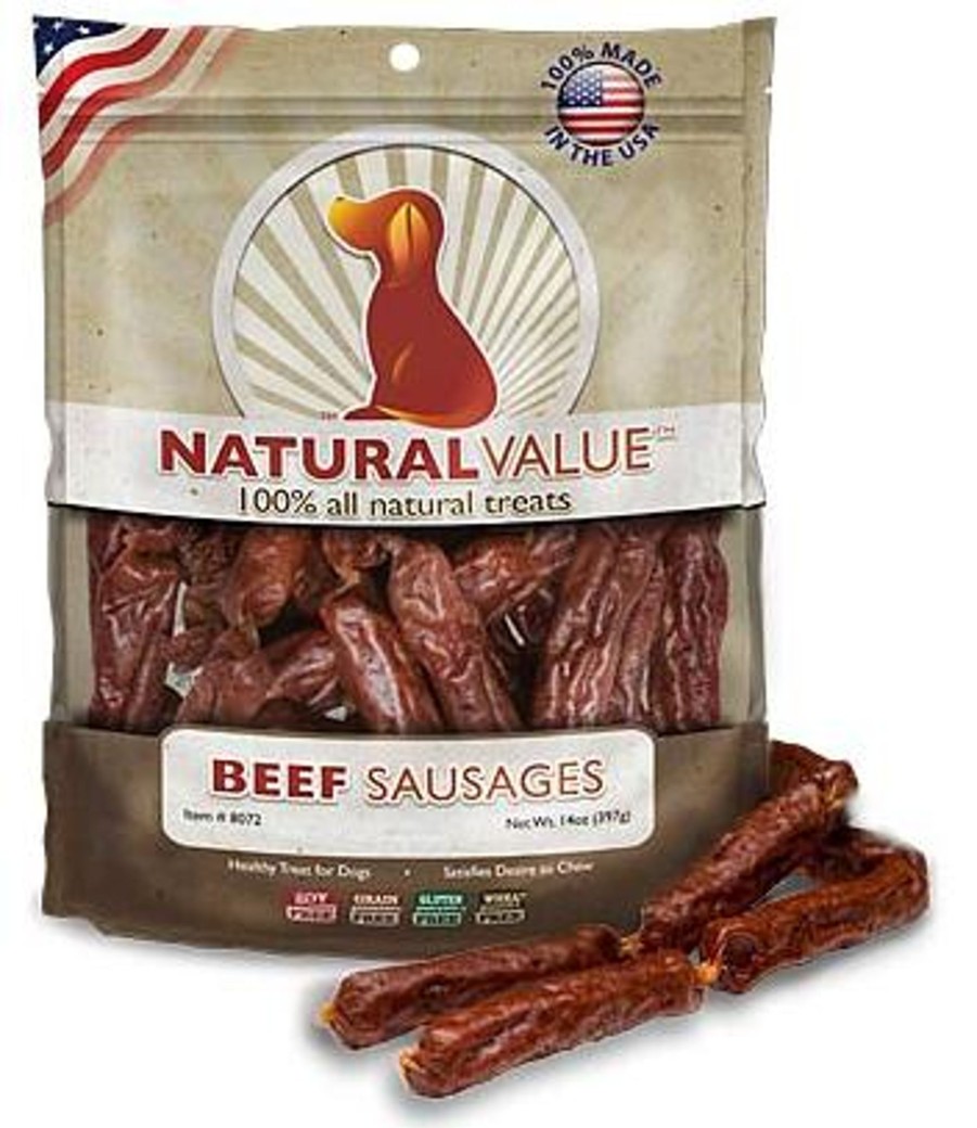 Dog Loving Pets | Loving Pets Natural Value Beef Sausages Dog Treats