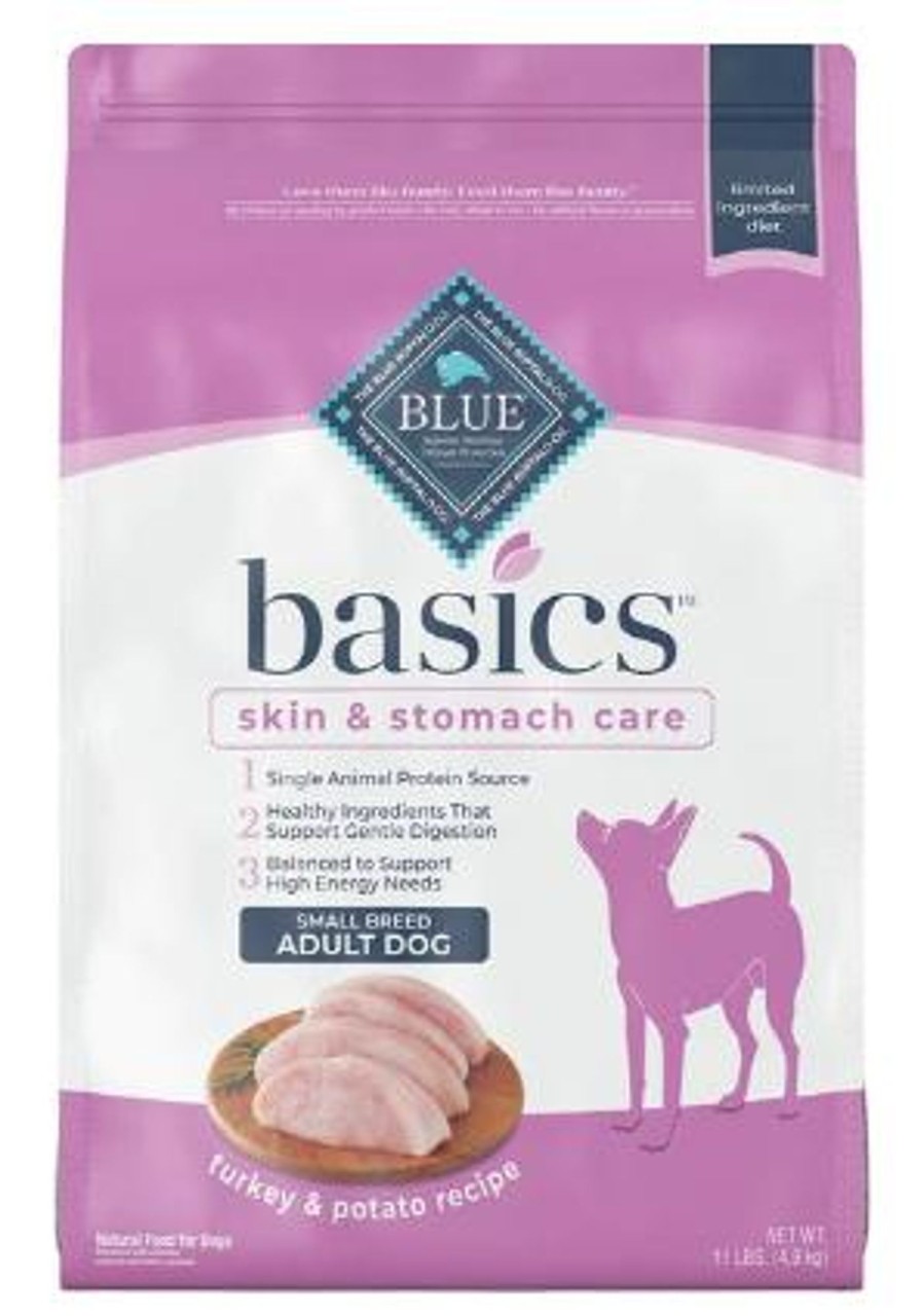 Dog Blue Buffalo Dry Food | Blue Buffalo Basics Small Breed Adult Skin & Stomach Care Turkey & Potato Recipe Dry Dog Food