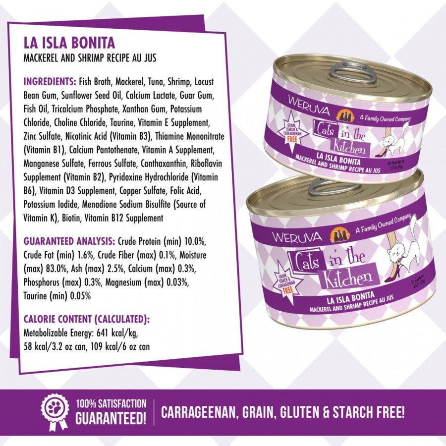 Cat Weruva Wet Food | Weruva Cats In The Kitchen Isla Bonita Canned Cat Food