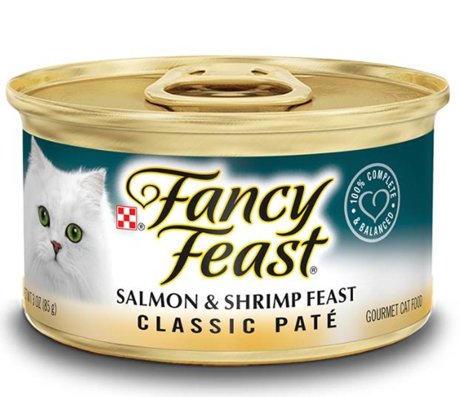 Cat Fancy Feast Wet Food | Fancy Feast Classic Salmon And Shrimp Canned Cat Food