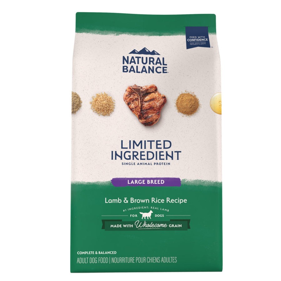 Dog Natural Balance | Natural Balance Limited Ingredient Lamb & Brown Rice Large Breed Recipe Dry Dog Food