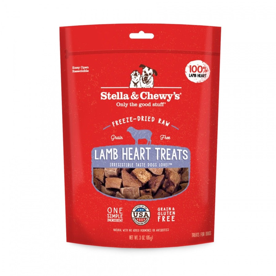 Dog Stella u0026 Chewy's | Stella & Chewy'S Freeze-Dried Raw Lamb Heart Dog Treats