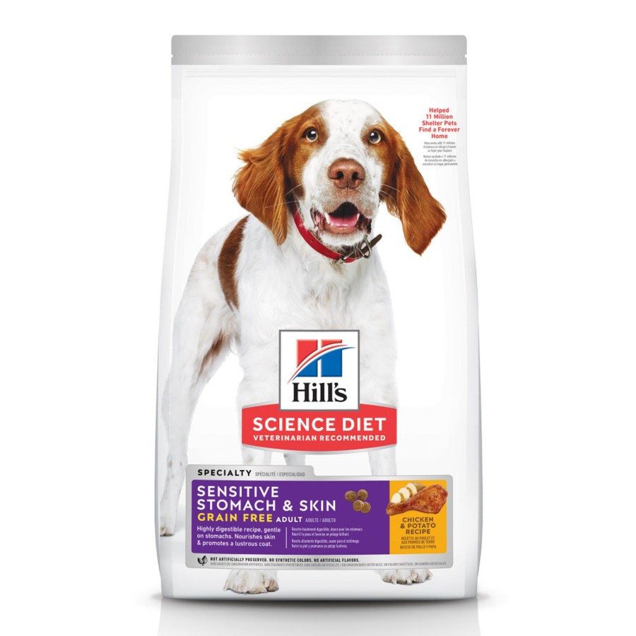 Dog Hill's Science Diet Dry Food | Hill'S Science Diet Adult Sensitive Stomach & Skin Grain Free Chicken & Potato Recipe Dry Dog Food