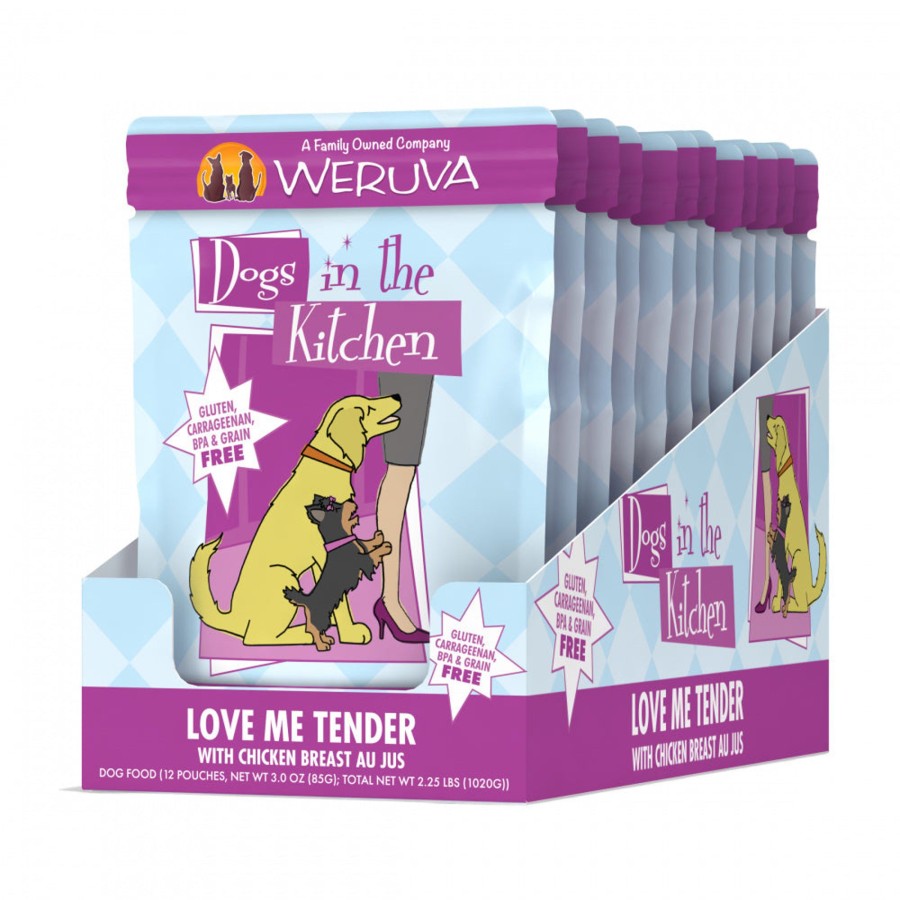 Dog Weruva | Weruva Dogs In The Kitchen Love Me Tender Grain Free Chicken Dog Food Pouch