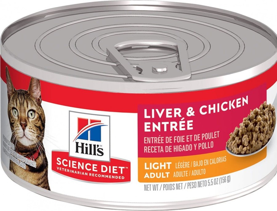 Cat Hill's Science Diet Wet Food | Hill'S Science Diet Adult Light Liver & Chicken Entree Canned Cat Food