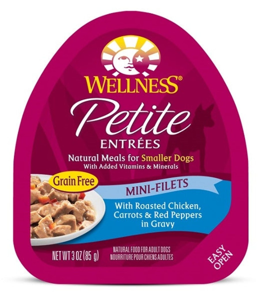 Dog Wellness | Wellness Petite Entrees Mini-Filets Grain Free Natural Roasted Chicken Recipe Wet Dog Food