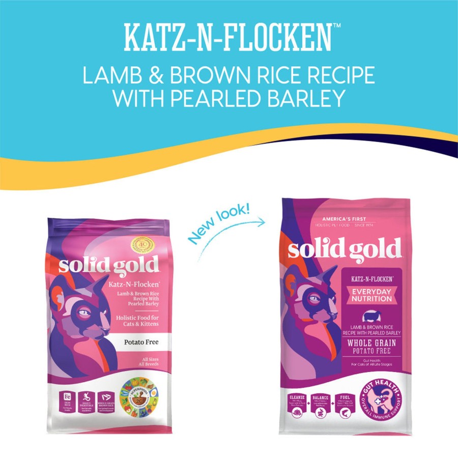 Cat Solid Gold Dry Food | Solid Gold Katz-N-Flocken Dry Cat Food