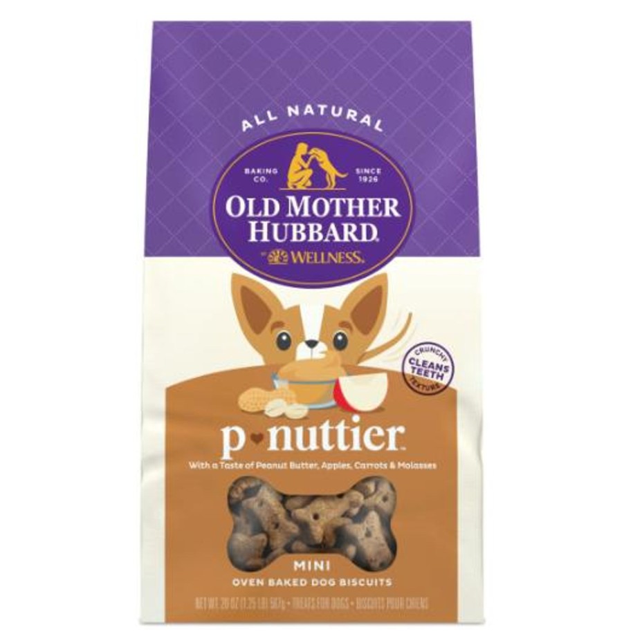 Dog Old Mother Hubbard | Old Mother Hubbard Crunchy Classic Natural P-Nuttier Small Biscuits Dog Treats