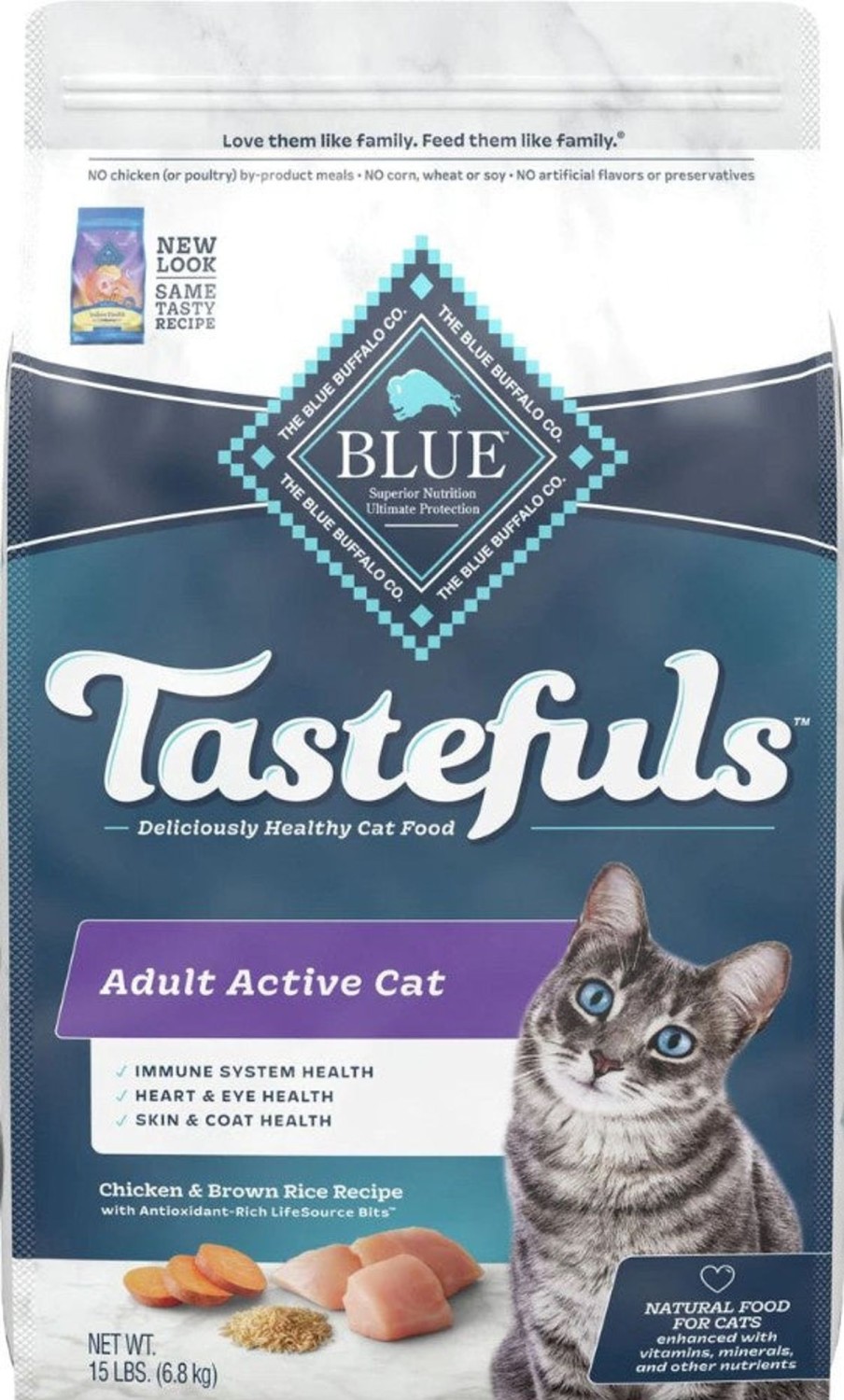 Cat Blue Buffalo Dry Food | Blue Buffalo Tastefuls Adult Active Cat Chicken & Brown Rice Recipe Dry Food