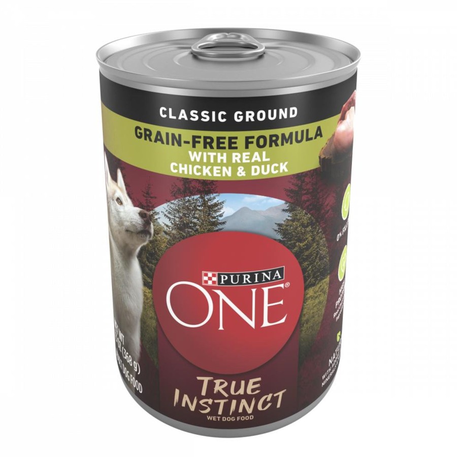 Dog Purina ONE | Purina One Smartblend True Instinct With Grain Free Chicken And Duck Classic Ground Canned Dog Food