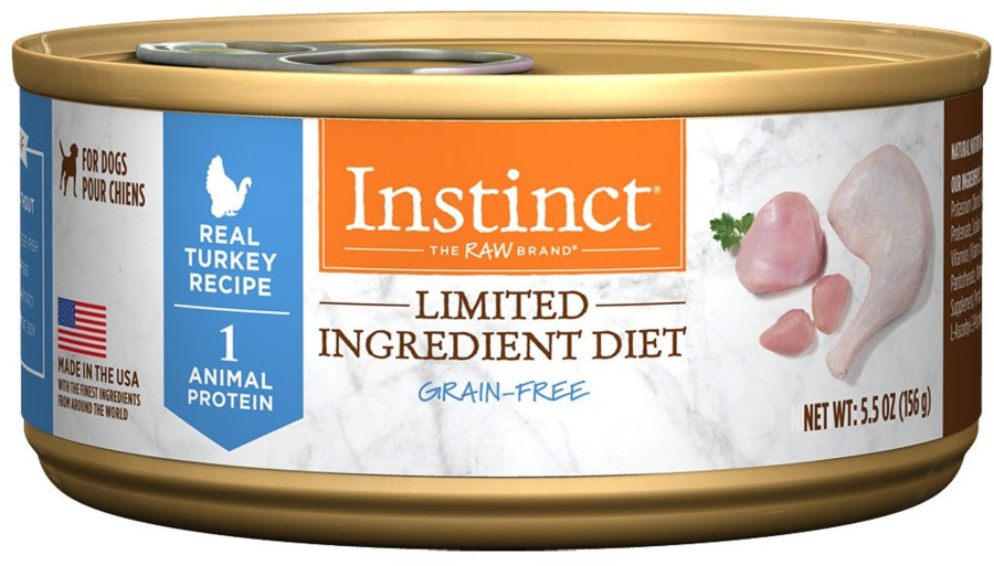 Dog Nature's Variety Wet Food | Instinct Grain Free Lid Turkey Canned Dog Food