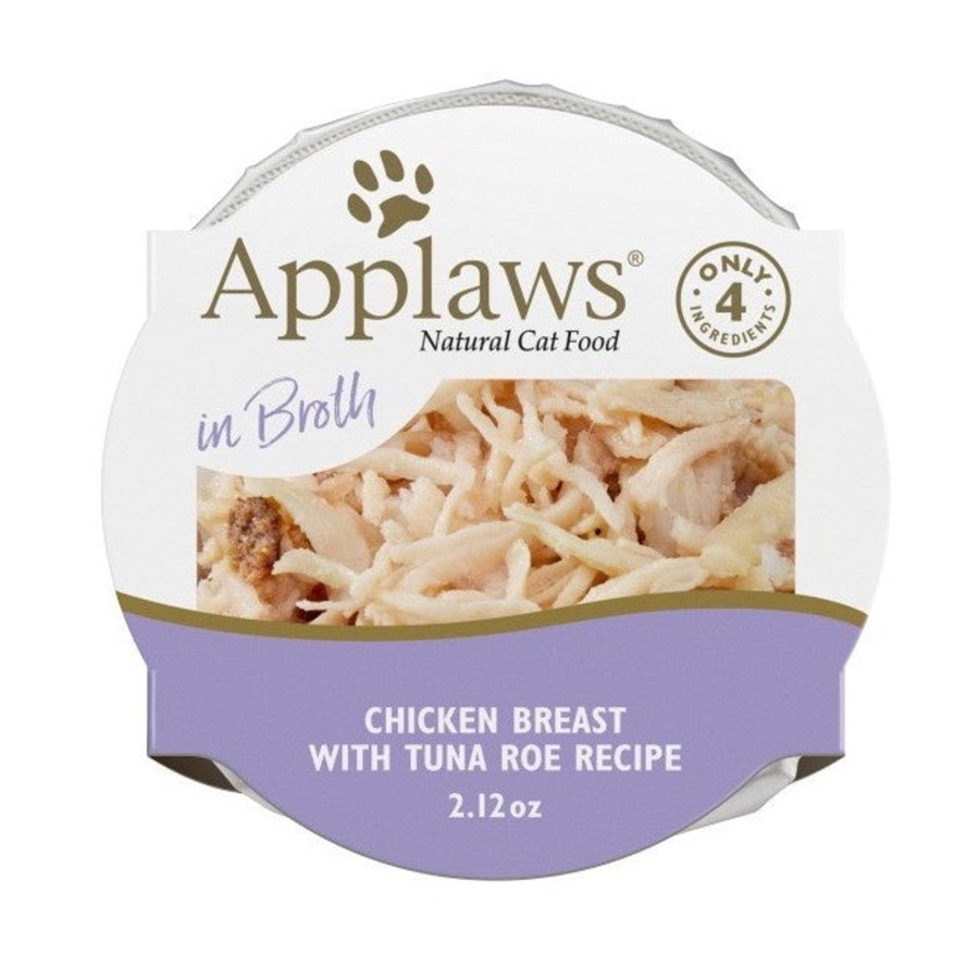 Cat Applaws Wet Food | Applaws Natural Wet Chicken Breast With Tuna Roe In Broth