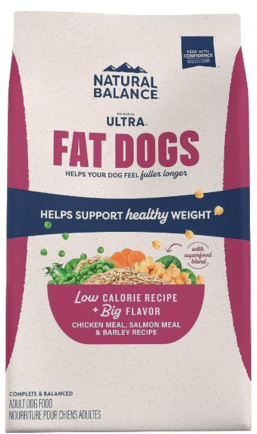 Dog Natural Balance | Natural Balance Ultra Fat Dog Low Cal Chicken & Salmon Dry Dog Food