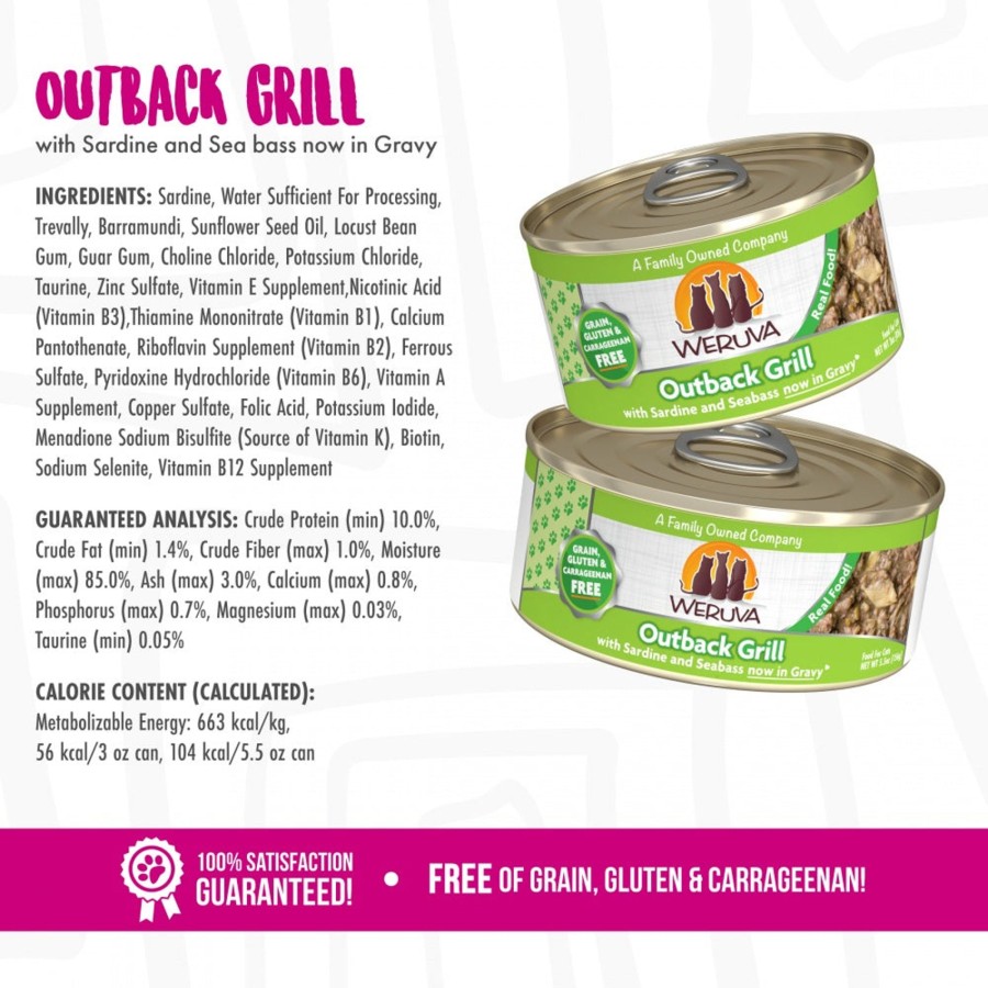 Cat Weruva Wet Food | Weruva Outback Grill With Trevally And Barramundi Canned Cat Food