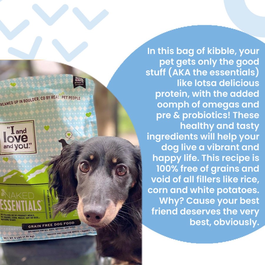 Dog I and Love and You Dry Food | I And Love And You Grain Free Naked Essentials Chicken & Duck Dry Dog Food