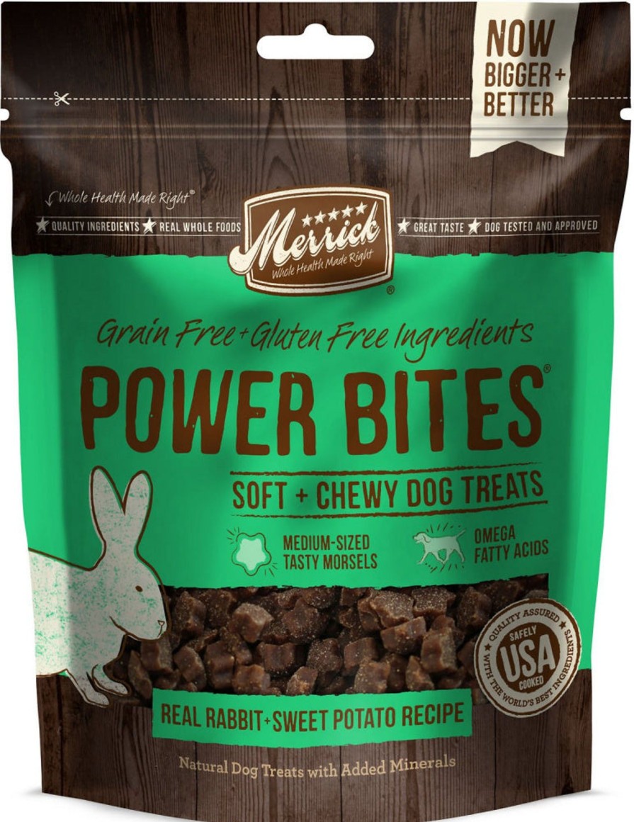 Dog Merrick | Merrick Power Bites Grain Free Rabbit Recipe Dog Treats