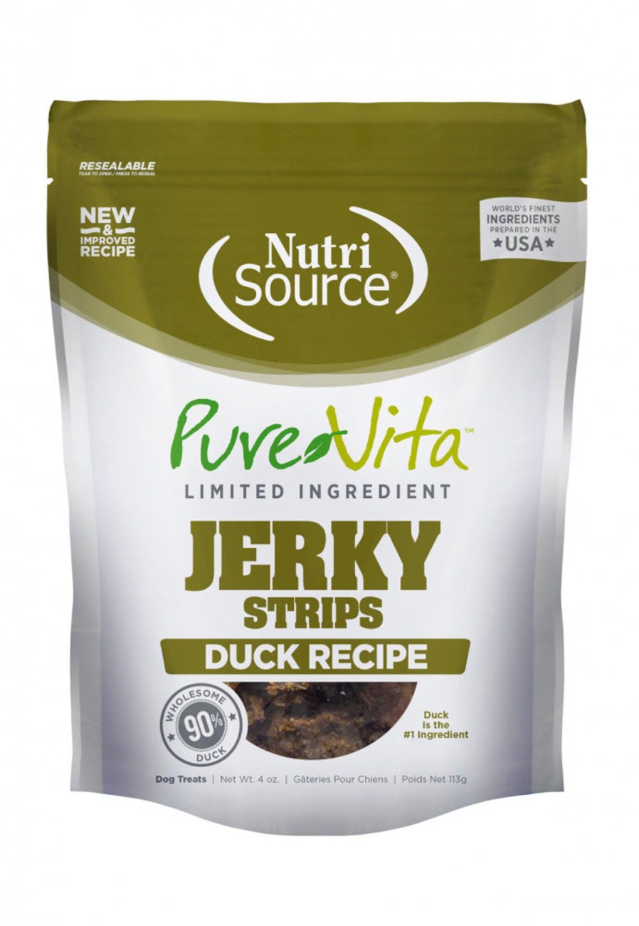 Dog PureVita | Purevita Limited Ingredient 95% Duck Jerky Holistic Dog Treats